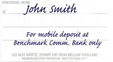 standard endorsement of a check