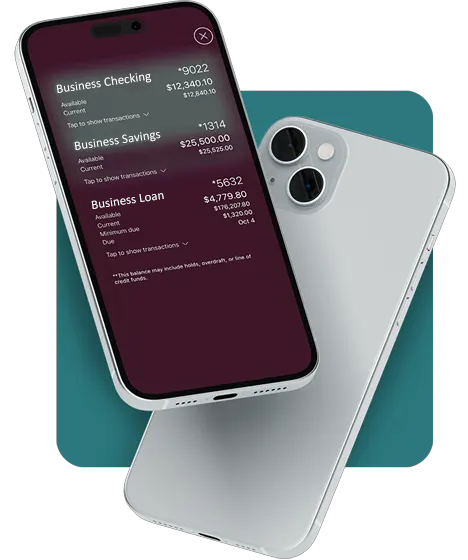 Cell Phone Displaying Business Mobile App