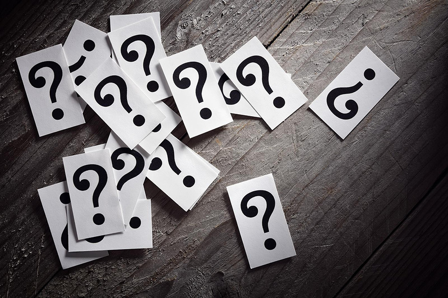 question marks