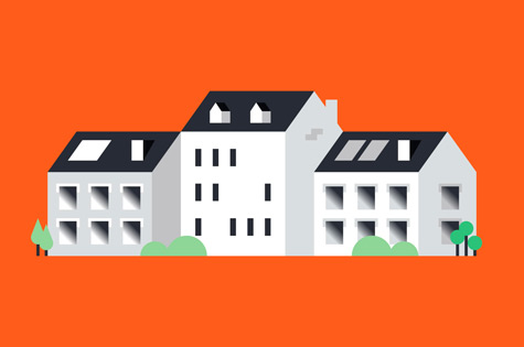 apartment buildings
