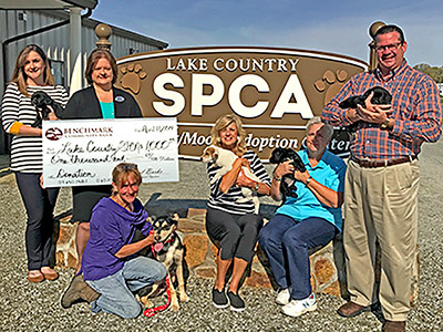 Benchmark's bankers donating to Lake Country SPCA